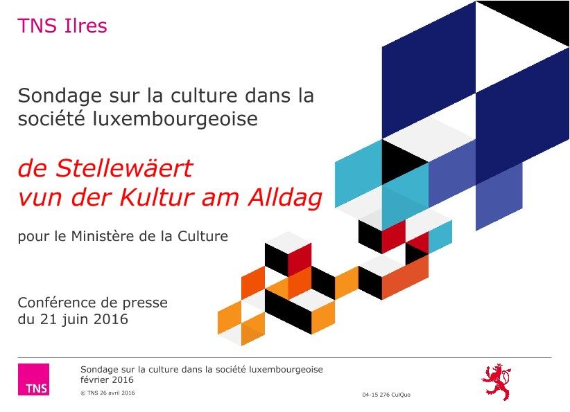 Sondage sur la culture dans la société luxembourgeoise__