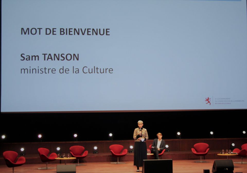 Sam Tanson, ministre de la Culture et Samuel Hamen